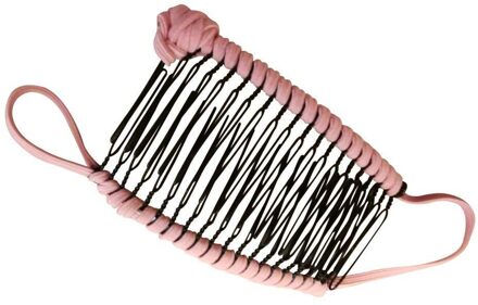 Modieuze Professionele Vintage Banaan Haar Clip Kerst Haar Accessoire Rekbaar Banaan Kam Haar Tools Voor Curling Pins roze