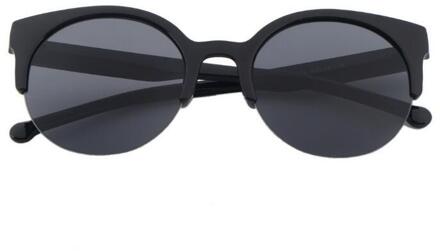 Modieuze Unisex Classic Ronde Vorm Cirkel Frame Semi-Randloze Zonnebril Eyewear Outdoor Mannen Vrouwen Zonnebril