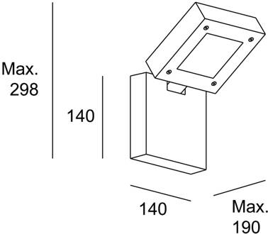 Modis buitenwandlamp 1x11,6W CCT antraciet antraciet, opaal