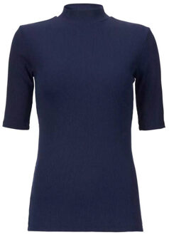 Modström Krown ribgebreide top donkerblauw - 36 (S)
