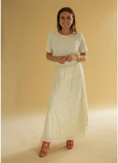 MODSTROM Basic linnen t - maat M Wit