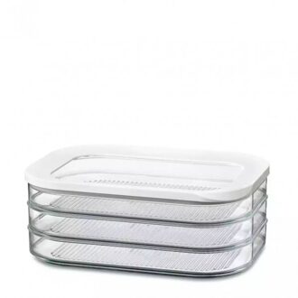 Modula vleeswarendoos - 3-delig Transparant