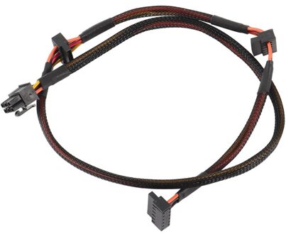 Modulaire Psu 6Pin Om 3-Port Sata Power Kabel 18AWG Draad 80Cm Voor Antec Np Tp Eco Serie