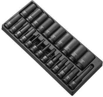 Module Lange Impact-doppen | 1/2" | 25 Stuks - E041644