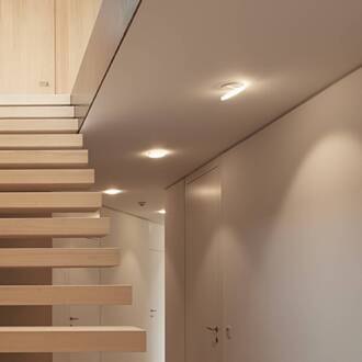 module R 36 TT plafondlamp hoogte 3,1cm 930 gesatineerd, wit