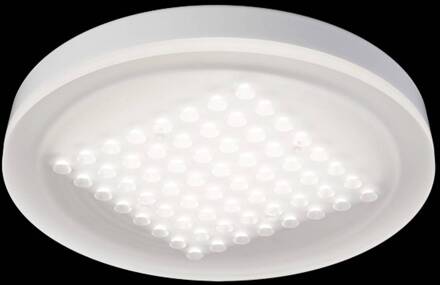 module R 64 LED plafondlamp on/off 930 gesatineerd, wit glanzend