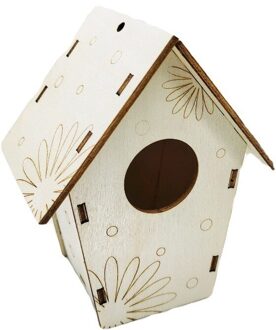 Moeder Dag Diy Vogel Huis Kit Nesten Huis Vogelhuisje Houten Box Woondecoratie Accessoires Huisdieren levert