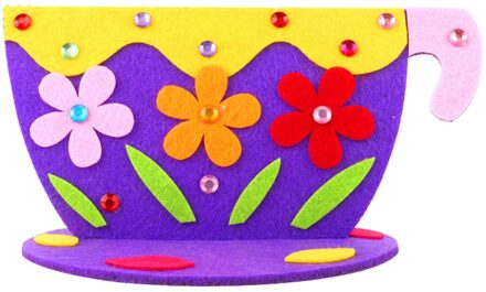 Moeder Dag Handgemaakte Diy Non-woven Thanksgiving Theekopje Home Garden Wedding Party Diy Decoratie Tafel