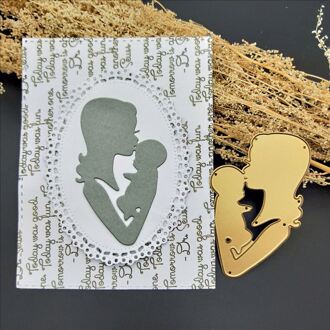 Moeder En Baby Sterft Papier Metaal Snijden Voor Scrapbooking/Metalen Snijden Stencil Diy Home Hand-Made Album Card