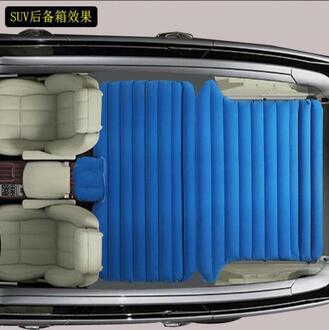 Moederdag Cadeau! Auto Terug Kofferbak Cover Auto Luchtbed Reizen Bed Opblaasbare Matras Luchtbed Opblaasbare Auto Bed Voor SUV Blauw