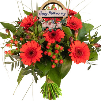 Moederdag rood voordeel boeket