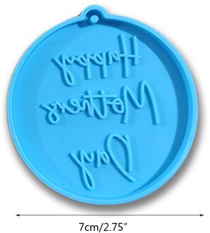 Moederdag Serie Hangers Epoxyhars Mal Sleutelhanger Siliconen Mal Diy Ambachten Sieraden Casting Tool Zeep Maken 24