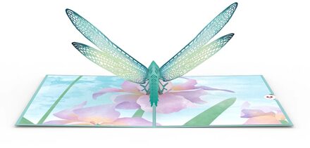 Moeders Dag Dragonfly 3D Pop-Up Wenskaart Exqusite Moederdag Wenskaart Creatieve Wenskaart