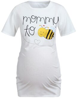 Moederschap Korte Mouwen Cartoon Honeybee Verpleging Tops Zwangere Vrouwen Borstvoeding T-shirt Zwangerschap Kleding Moederschap Kleding XL