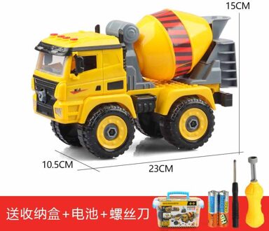 Moer Demontage Laden Lossen Techniek Vrachtwagen Graafmachine Bulldozer Kind Schroef Boy Tool Onderwijs Speelgoed Auto Model