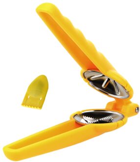 Moer Opener Cutter Gadgets 2 In 1 Quick Kastanje Clip Walnoot Tang Metal Notenkraker Sheller Keuken Gereedschap Roestvrij Staal geel