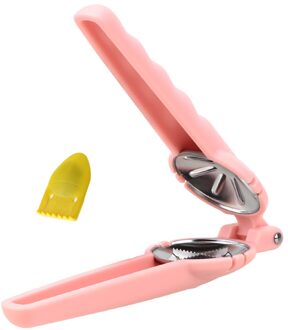 Moer Opener Cutter Gadgets 2 In 1 Quick Kastanje Clip Walnoot Tang Metal Notenkraker Sheller Keuken Gereedschap Roestvrij Staal Roze