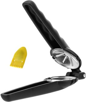 Moer Opener Cutter Gadgets 2 In 1 Quick Kastanje Clip Walnoot Tang Metal Notenkraker Sheller Keuken Gereedschap Roestvrij Staal zwart