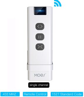 Moeshouse Zigbee Smart RF433 Gordijn Switch Module Voor Gemotoriseerde Rolluik Jaloezieën Motor 2Mqtt Smart Leven App Alexa Google single channel