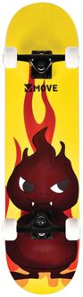 Möve 31" Fire Skateboard geel - rood - zwart - 1-SIZE