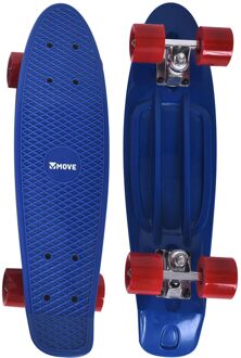 Möve Move skateboard Old School Retro 57,5 cm aluminium blauw
