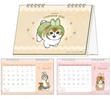 mofusand Desktop Calendar 2026 185mm×130mm×80mm