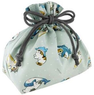mofusand Drawstring Lunch Bag (Shark Nyan) One Size