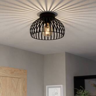 MOGANO 3 Plafondarmaturen - E27 - Zwart