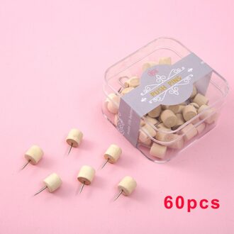 Mogii Kantoor & School Supplies Schattige Houten Decoratieve Thumb Kopspijkers Briefpapier Push Pins Voor Kurk Boord 4