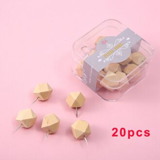 Mogii Kantoor & School Supplies Schattige Houten Decoratieve Thumb Kopspijkers Briefpapier Push Pins Voor Kurk Boord 5