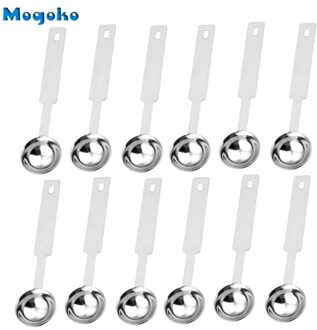 Mogoko 1x/6x/12x Seal Wax Sticks Smelten Lepel 2.5 ml Rvs Zegellak Kralen Smelten lepel 12x lepel