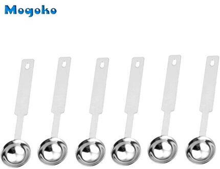 Mogoko 1x/6x/12x Seal Wax Sticks Smelten Lepel 2.5 ml Rvs Zegellak Kralen Smelten lepel 6x lepel