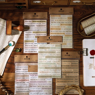 Mohamm 10Pcs Love Letter Series Stickers Decoration Scrapbooking Paper Creative Stationary School Supplies