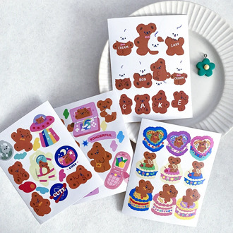 Mohamm 1Pc Kawaii Stickers Decoration Scrapbooking Paper Creative Stationary School Supplies