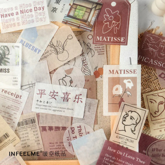 Mohamm 40Pcs Beautiful Has Come Series Stickers Decoration Scrapbooking Paper Creative Stationary School Supplies