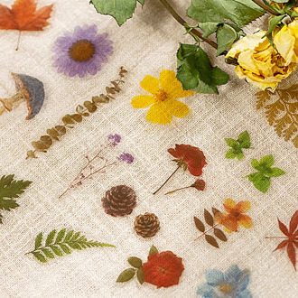 Mohamm 40sheets/pack Scrapbooking Plant Stickers Paper Sticker Flakes Stationary Office Accessories Art Supplies