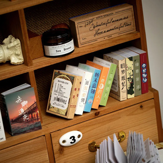 Mohamm 50Pcs Weekend Bookstore Series Stickers Retro Decoration Scrapbooking Paper Creative Stationary School Supplies