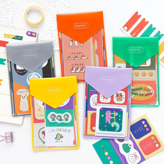 Mohamm 8 Sheets Cartoon Repeatedly PVC Stickers Scrapbooking Flakes Accessories School Supplies Stationary