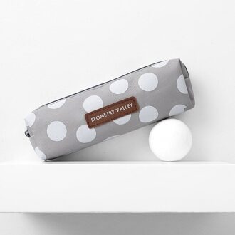 Mohamm Canvas Plaid Vorm Etui Draagbare Grote Capaciteit Opslag Pen Case Student School Kantoorbenodigdheden