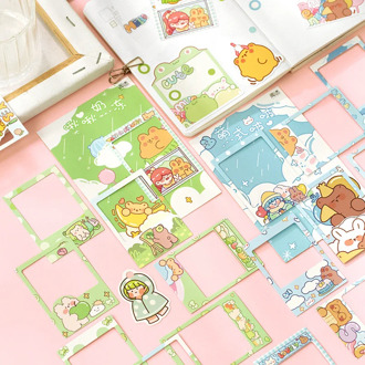 Mohamm Cute Story Series Card Sticker Set Decoration Scrapbooking Paper Creative Stationary School Supplies