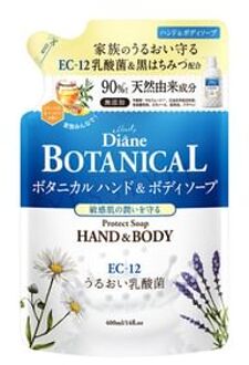 Moist Diane Botanical Protect Hand & Body Wash 400ml Refill