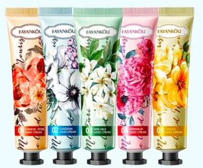 Moisturize Smooth Flower Hand Cream - 5 Types #Chinese ros