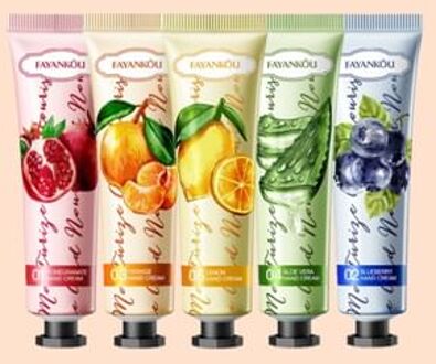 Moisturize Smooth Fruit Hand Cream - 5 Types #Orange - 30g