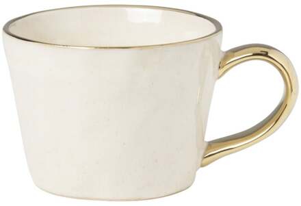 Mok met gouden oor - beige - 250 ml