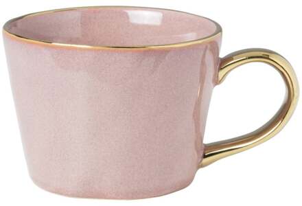 Mok met gouden oor - roze - 250 ml