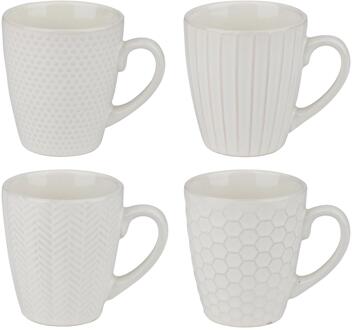 Mok reactive glaze 200ml Ø7,3x8,6cm wit