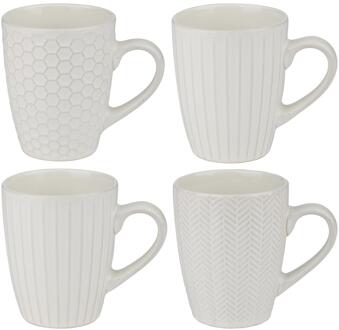 Mok reactive glaze 370ml Ø8,5xh10cm wit