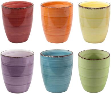 Mok Uni zonder oor 340ml 6st verschillende