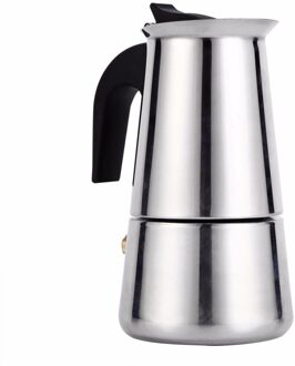 Moka Espresso Koffiezetapparaat Pot Kookplaat Tool Filter Percolator Latte Piano Cottura Filtro Koffiezetapparaat Koffie Koffiekan CF33 100ml