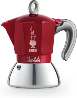 Moka Inductie Percolator Rood 2-kops - 100ml